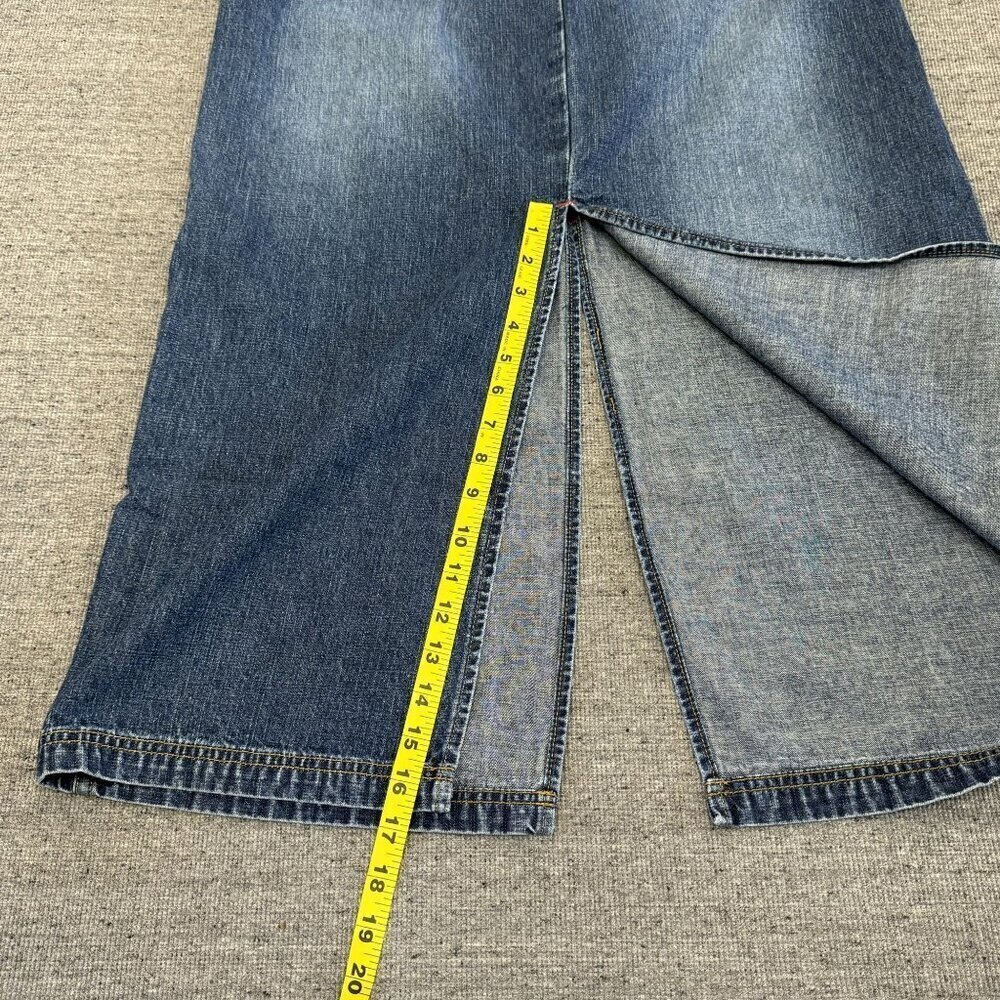 Baileys Point omen's Jeans Blues Denim Maxi Skirt Vintage Style Size 14 Waist 36 - Picture 9 of 16